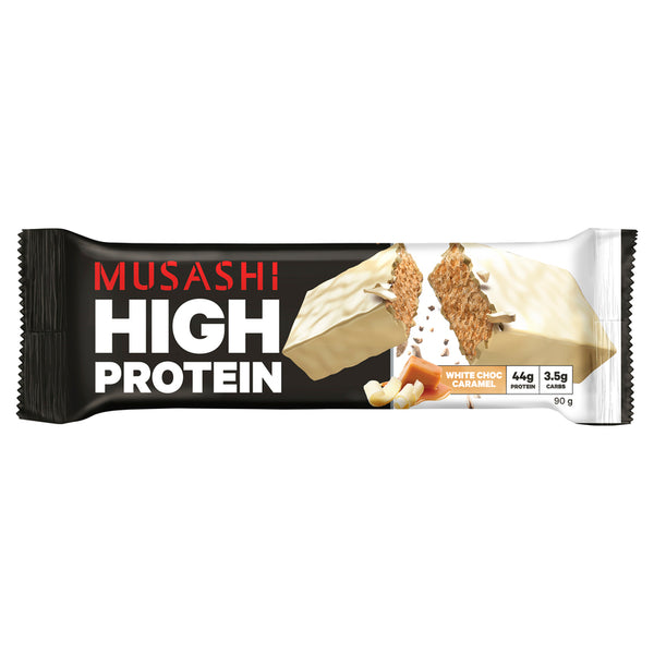 Musashi High Protein Bar White Chocolate Caramel 90g