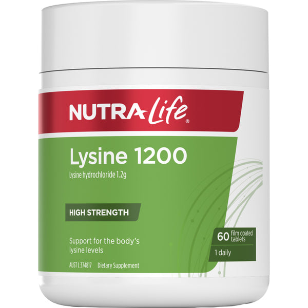 Nutra-Life Lysine 1200mg 60 Tablets