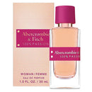 Abercrombie & Fitch 100% Passion perfume bottle and packaging on a white background