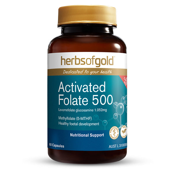 Herbs Of Gold Activated Folate 500 60caps