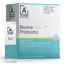 Biome Probiotic packaging for infants with text on a white background