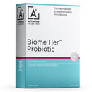 Box of Activated Probiotics Biome Her Probiotic on a white background