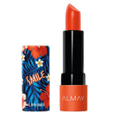 Almay lipstick with floral packaging on a white background