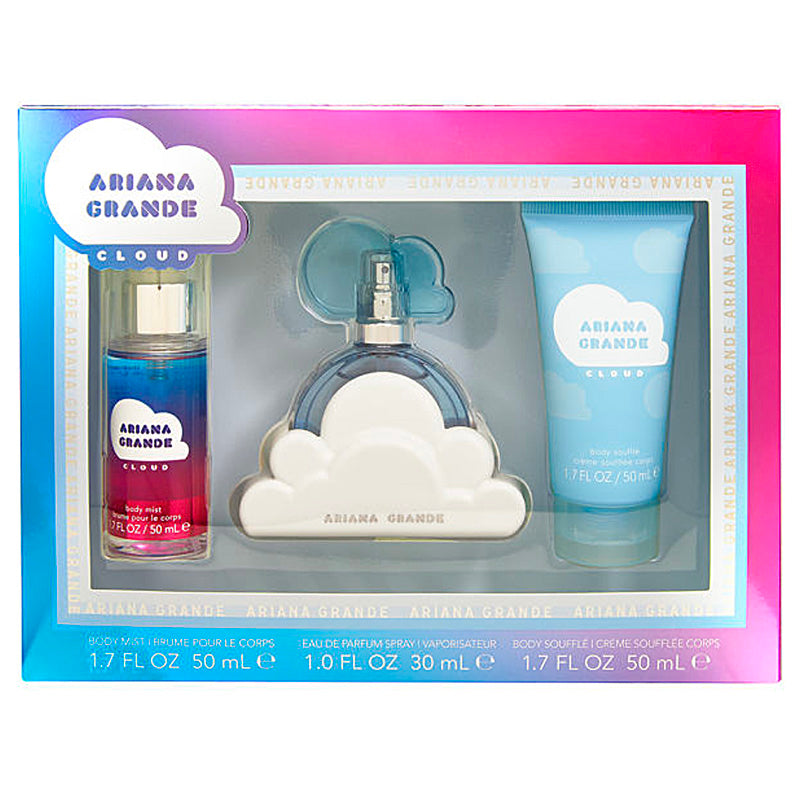 Ariana Grande Cloud 3 Piece Gift Set - Eau de Parfum 30ml, Body Mist 50ml & Body Souffle Cream 50ml