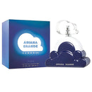 Ariana Grande Cloud 20 Intense perfume bottle and its blue packaging box on a white background.