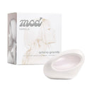 Ariana Grande 'mod' Vanilla perfume packaging with a white rose on a white background