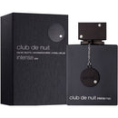 Black 'club de nuit intense man' perfume bottle and packaging on a white background