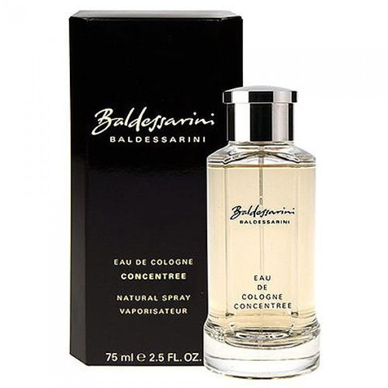 Baldessarini cologne bottle and packaging on a white background