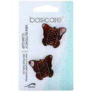 Basicare Shell Mini Butterfly Claw Clips -  2 Pieces