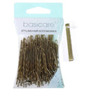 Basicare Bobby Pins Blonde 5cm 80 Pieces on a white background