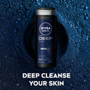 Nivea Mens Deep Be Game Ready 2 Piece Gift Set (Shower Gel 500ml and Deodorant 250ml)