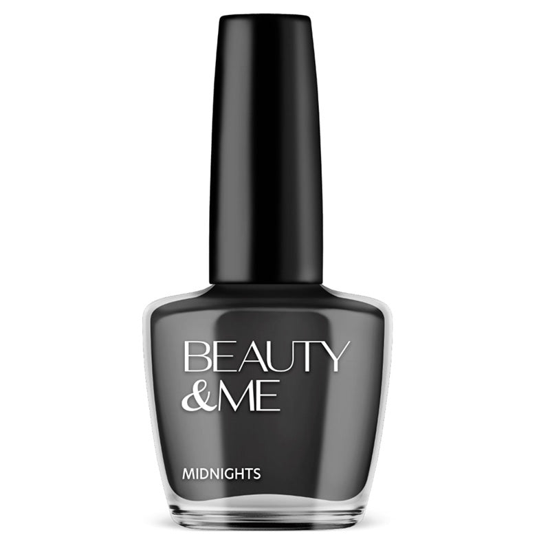 Beauty & Me Nail Polish 12ml - 50 'Midnights' Black