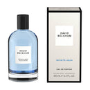 David Beckham Infinite Aqua Eau de Parfum bottle and packaging on a white background