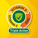 Berocca Immune Daily Defence Vitamin C, D and Zinc, Orange Flavoured Effervescent Tablets 30 Pack