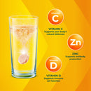 Berocca Immune Daily Defence Vitamin C, D and Zinc, Orange Flavoured Effervescent Tablets 30 Pack