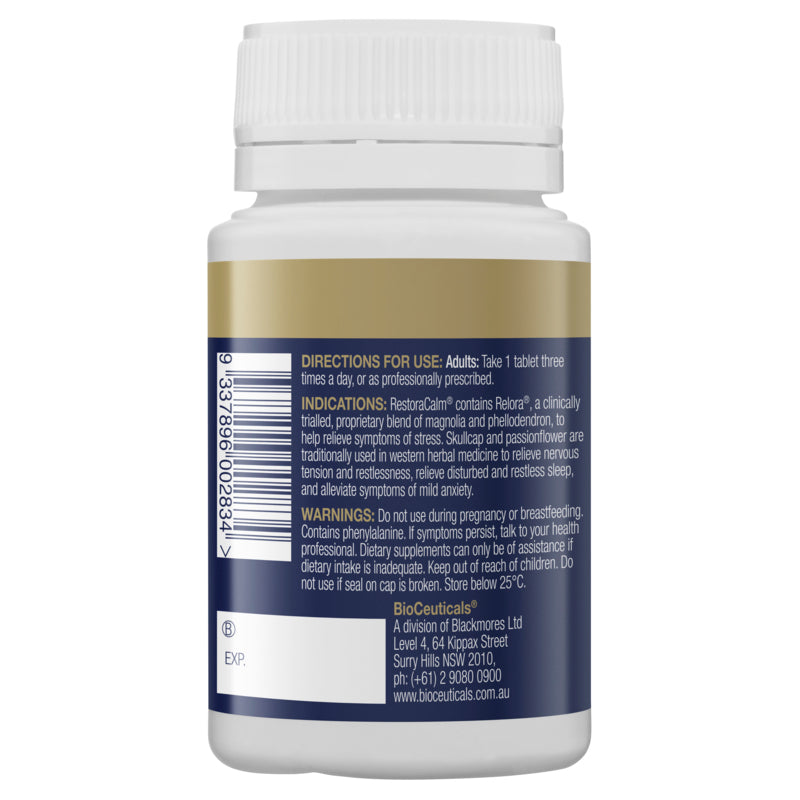 BioCeuticals RestoraCalm 60 Tablets