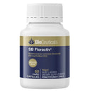 BioCeuticals SB Floractiv dietary supplement bottle with a white cap and a navy blue and gold label, containing 60 hard capsules.