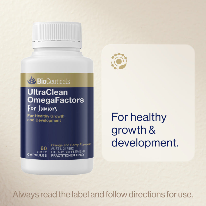 BioCeuticals UltraClean OmegaFactors for Juniors 60 Softgel Capsules