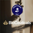 BioCeuticals logo with a practitioner-only label on a blurred background