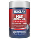 Bioglan Red Krill Oil supplement container on a white background