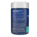 Vitamin supplement container with label on a white background