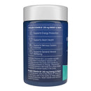 Vitamin supplement container with label on a white background