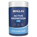 Bioglan Active Magnesium 1000 supplement container on a white background