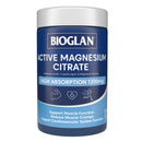 Bioglan Active Magnesium Citrate supplement container on a white background