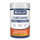 Bioglan Curcumin Double Strength supplement container on a white background