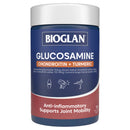 BIOGLAN Glucosamine Chondroitin + Turmeric supplement container on a white background