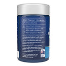Bottle label of Bioglan Magnesium + Ashwagandha supplement on a white background