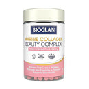 Bioglan Marine Collagen Beauty Complex supplement bottle on a white background