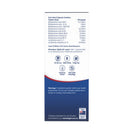 Back view of a probiotic supplement package with text and branding.
