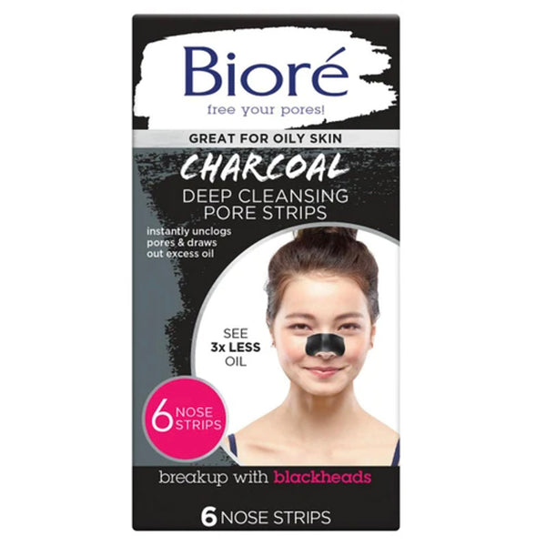 Biore Charcoal Pore Strips 6 Pack