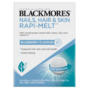 Blackmores Nails, Hair & Skin Rapi-Melt supplement packaging on a white background