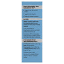 Blue label with text on a white background