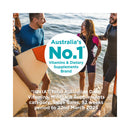 Advertisement for Australia's No.1 Vitamins & Dietary Supplements Brand with people by the water.
