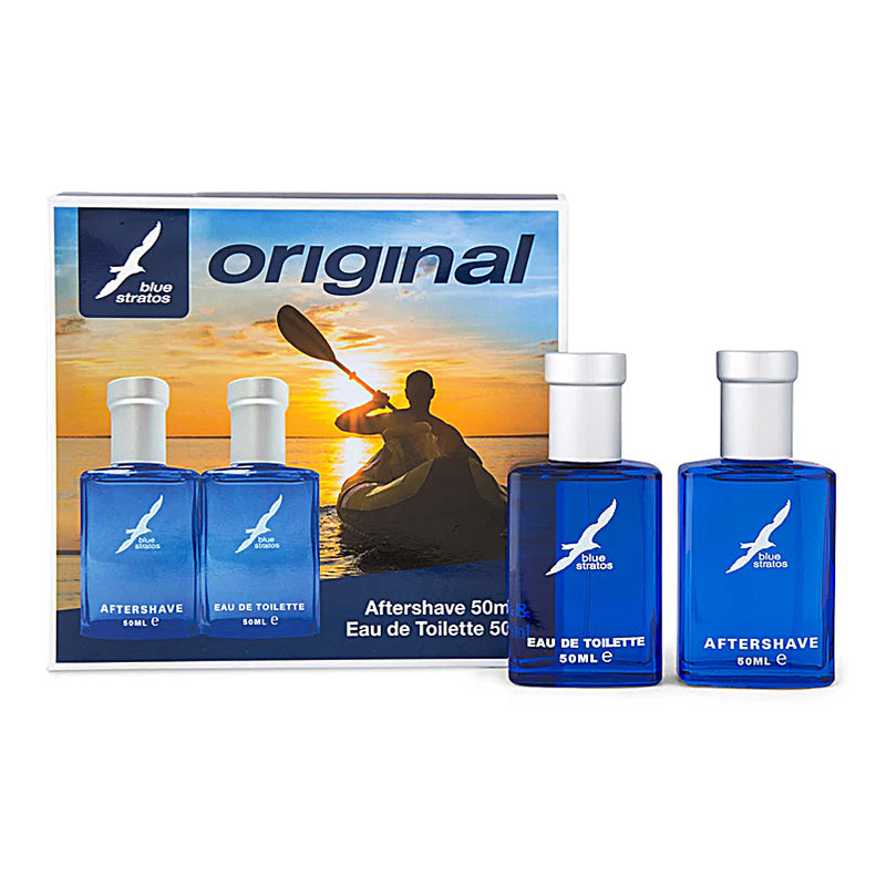 Blue Stratos Gift Set 50ml Eau De Toilette & 50ml After Shave