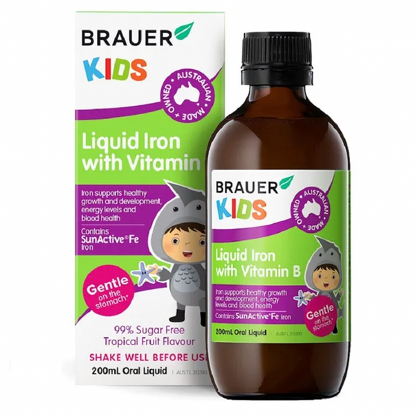 Brauer Kids Liquid Iron + Vitamin B 200ml