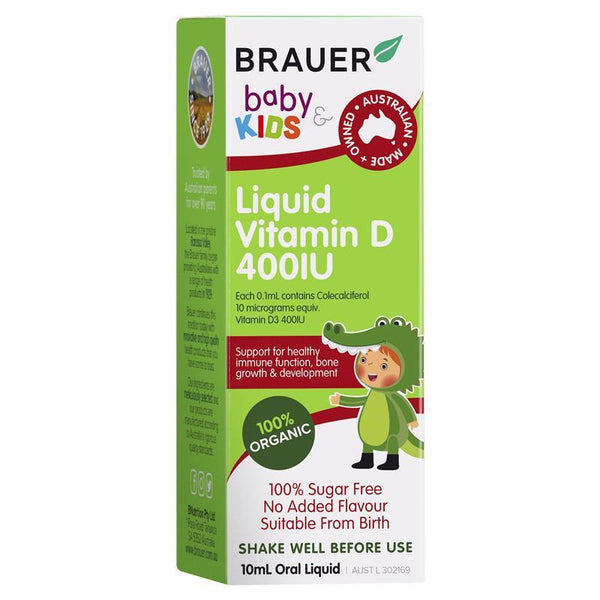 Brauer Kids Liquid Vitamin D 400IU 10ml
