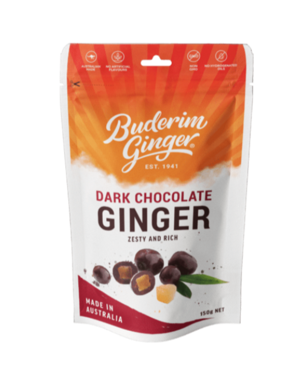 Buderim Ginger Dark Chocolate Ginger 150g