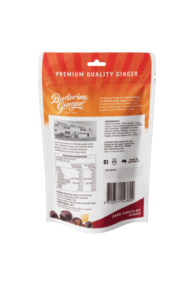 Buderim Ginger Dark Chocolate Ginger 150g