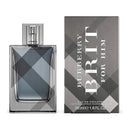 Burberry Brit for Him perfume bottle and packaging on a white background