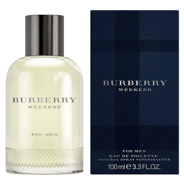 Burberry Weekend for men eau de toilette bottle and packaging on a white background