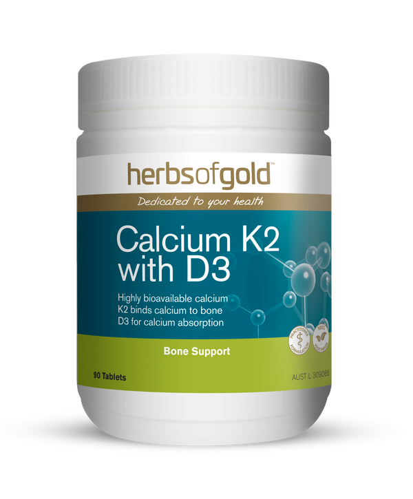 Herbs Of Gold Calcium K2 With D3 90tabs