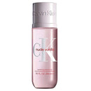 Calvin Klein CK nude vanilla perfume bottle on a white background