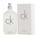 Calvin Klein CK One perfume bottle and packaging on a white background