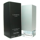 Calvin Klein Contradiction for men eau de toilette spray bottle and packaging on a white background