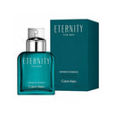 Calvin Klein Eternity for men perfume bottle and packaging on a white background