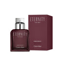 Calvin Klein Eternity for Men perfume bottle and packaging on a white background